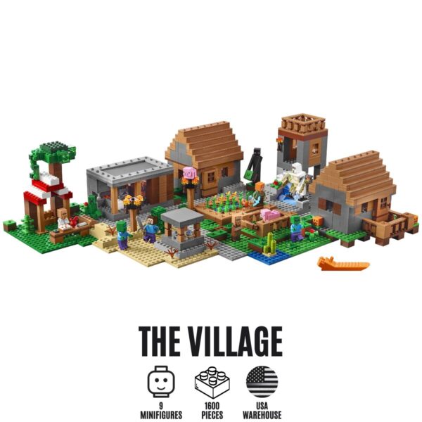 1600pcs Bela 10531 Minecraft The Village - Building Blocks Toys Set
